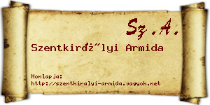 Szentkirályi Armida névjegykártya